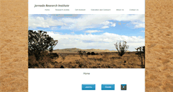 Desktop Screenshot of jornadaresearchinstitute.com